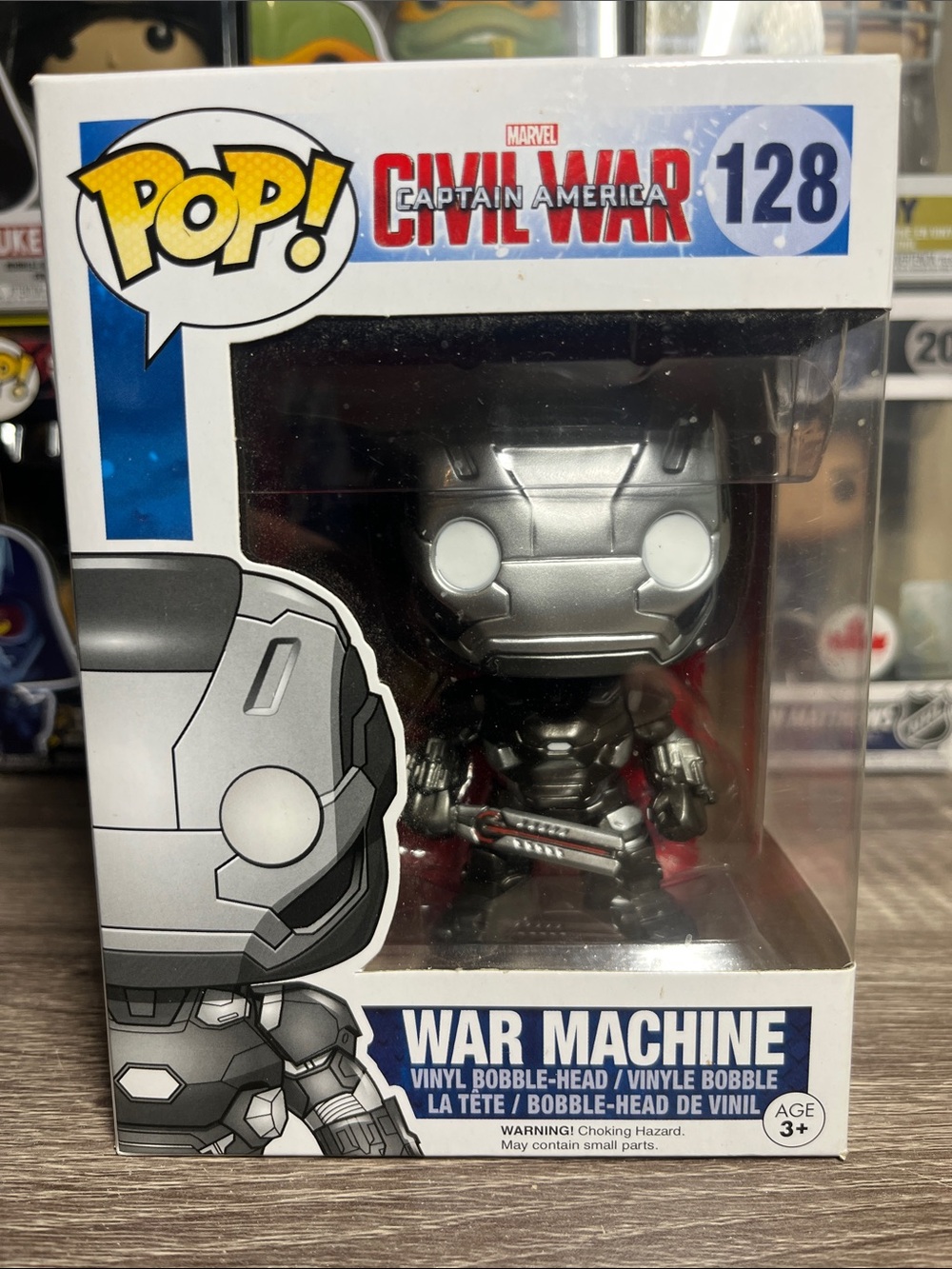 Funko Pop! Marvel Civil War War Machine Vinyl Figure - Silver, Black